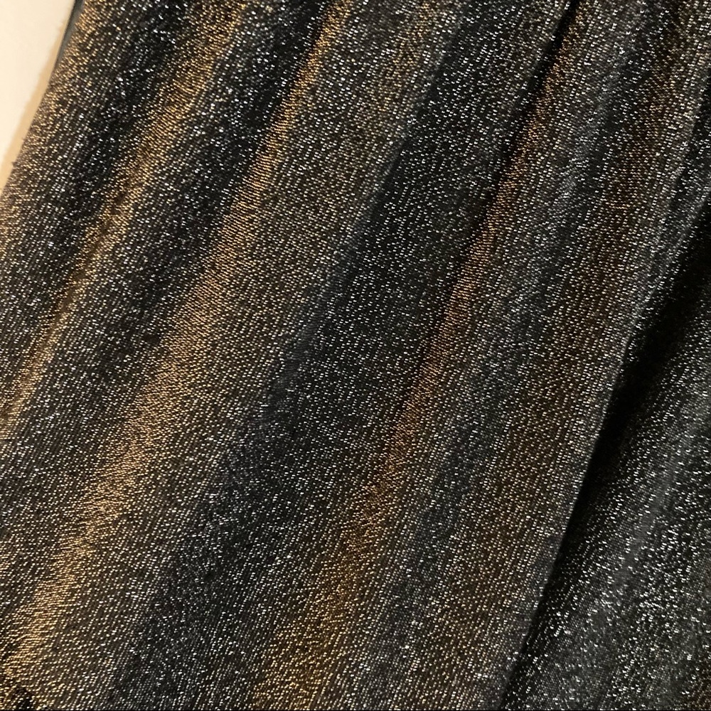 Shimmery black and silver long sleeve midi dress - Picture 5 of 15